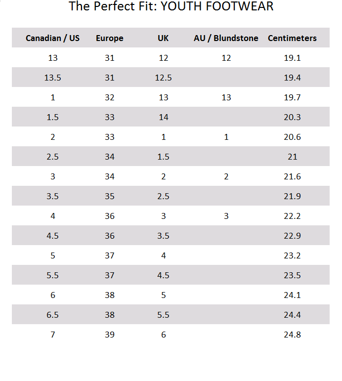 Tootsies Shoe Market Size Guide | Shoe Size