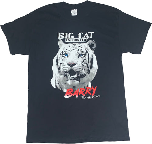 Collections Etc White Bengal Tiger & Baby Cubs Light Blue Cotton T-Shirt