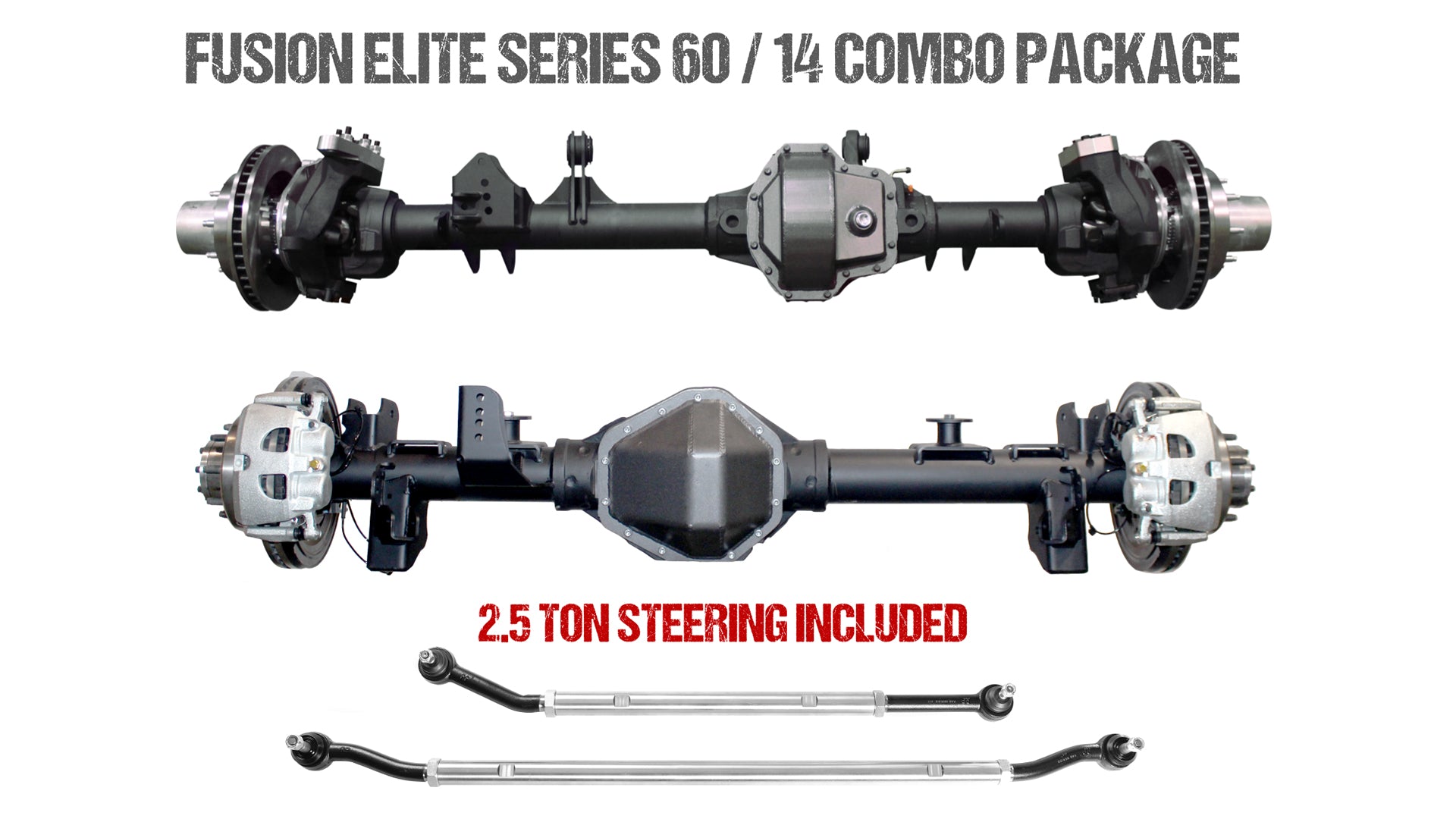 Fusion Elite Kingpin 60 | Big Tube 14 Bolt for Jeep Wrangler JK - Fusion4x4