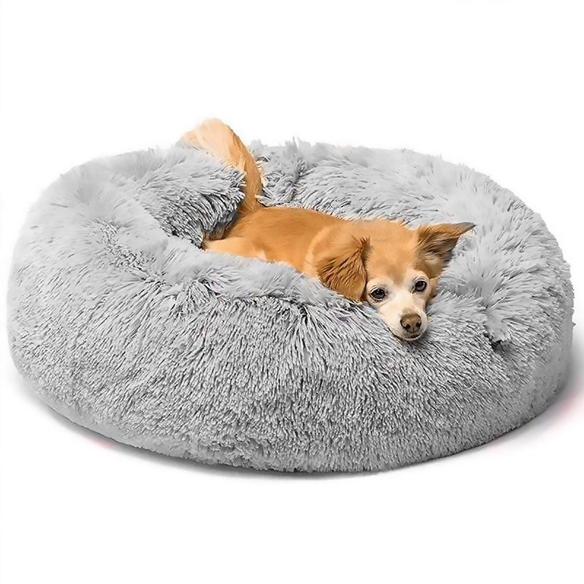 Comfy Calming Dog Cat Bed Furry Friends