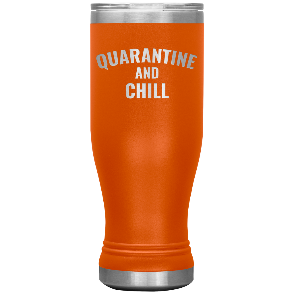 Quarantine and Chill Pint Beer Glass