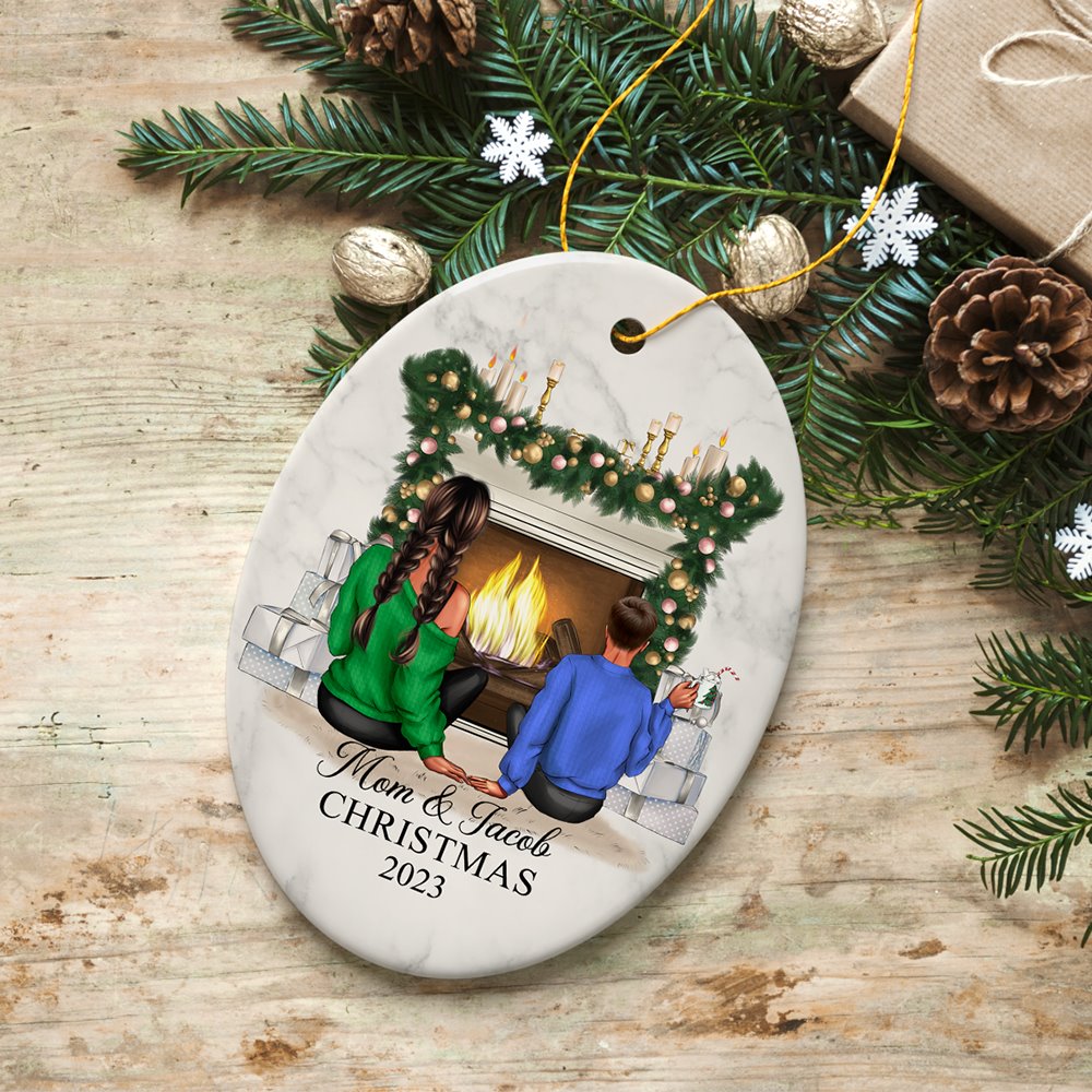 Christmas Boyfriend's Mom Beautiful Mom Personalized Ornament