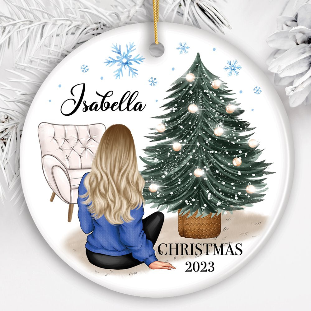 Besties Forever Personalized Christmas Ornament, Sisters or Bestfriends  Womens Gifts