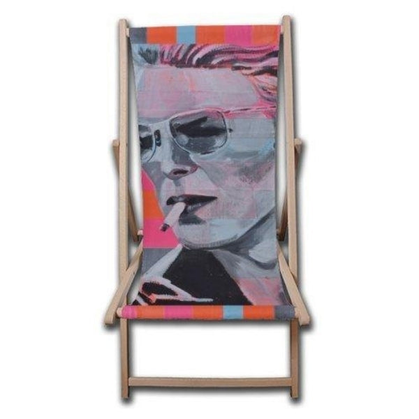 David Bowie Neon Deck Chair