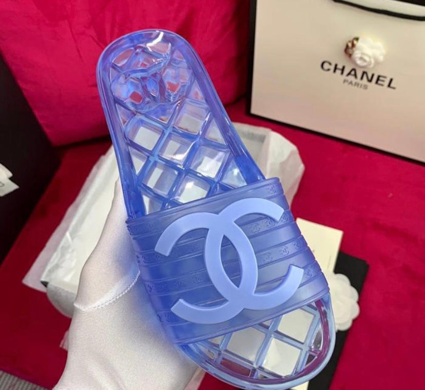 chanel jelly slides 219