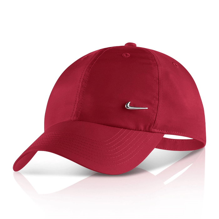 nike metal swoosh cap red