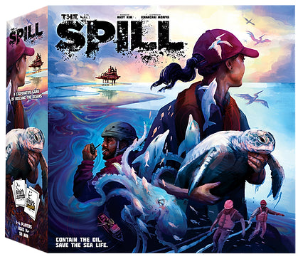 3d photo of the boardgame "The Spill"