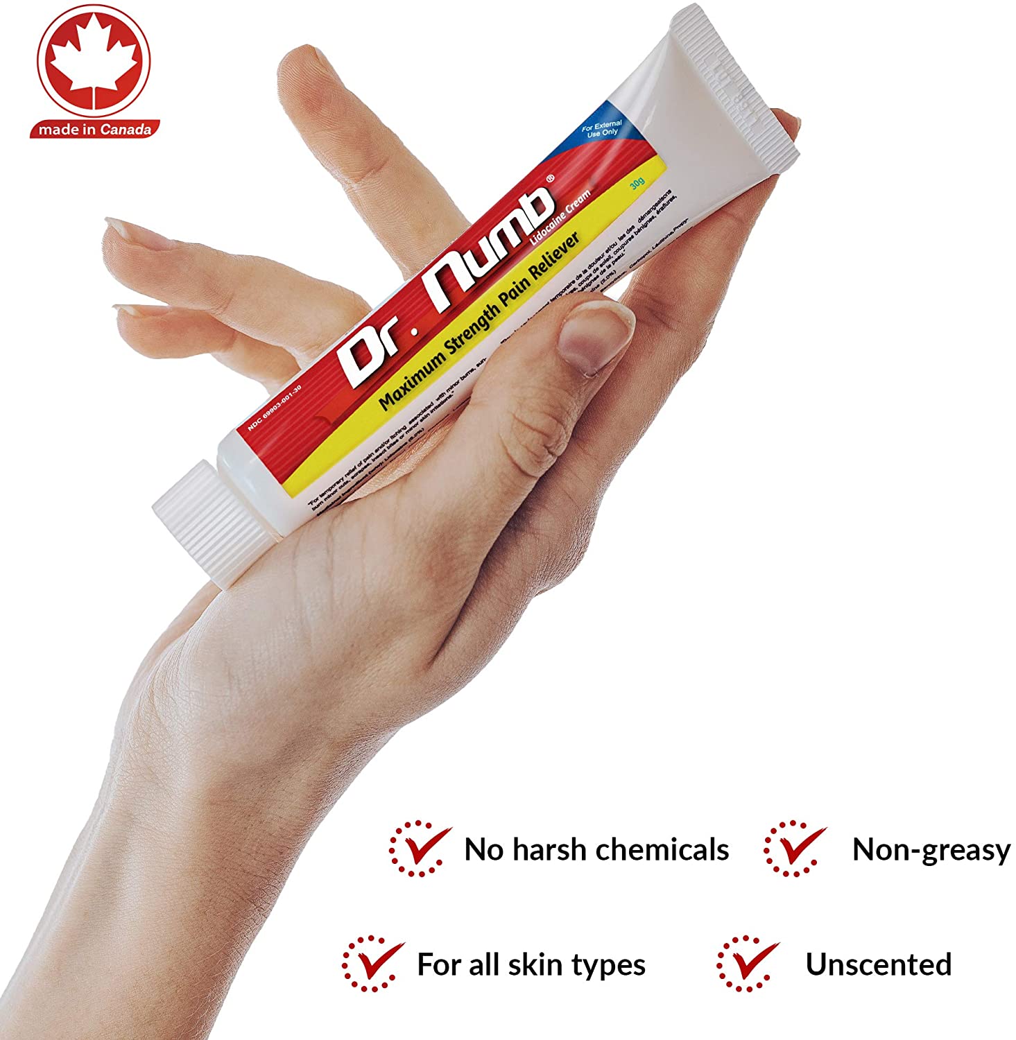 Buy Dr Numb Tattoo Numbing Cream  5 Lidocaine Topical Anesthetic Ointment   Maximum Strength Pain Cream for Painless Tattoos Waxing Injections  Piercing  Hemorrhoid  30g Online at desertcartINDIA