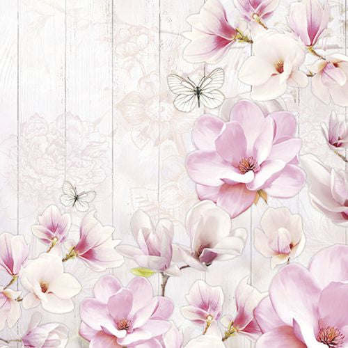 Servilleta Magnolias Rosas – Creastu Manualidades