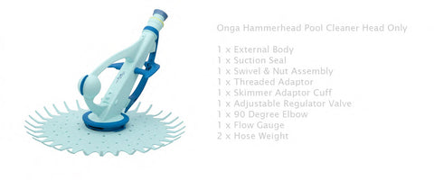 Onga Hammerhead Pool Cleaner - Head Only