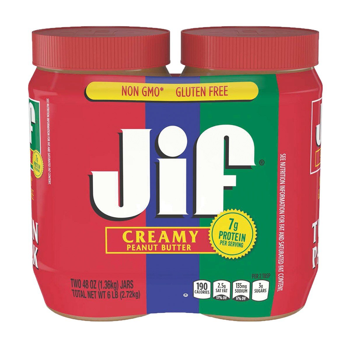 Image of Jif Creamy Peanut Butter 48oz - Pack of 2