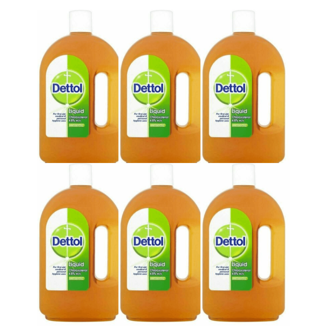 Image of Dettol Antiseptic Disinfectant Liquid 750ml - Pack of 6 (PLUS FREE GIFT WITH EVERY ORDER)