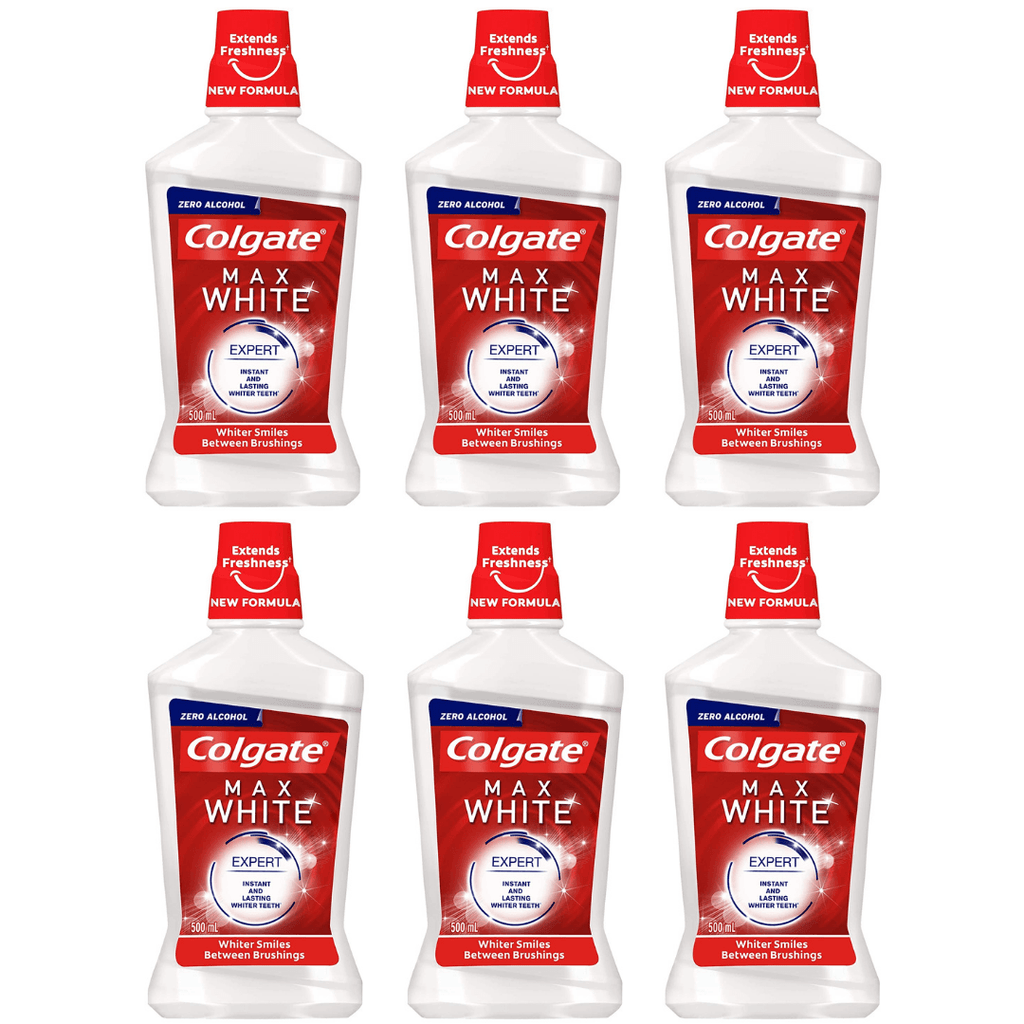 colgate max white expert whitening mouthwash 500ml