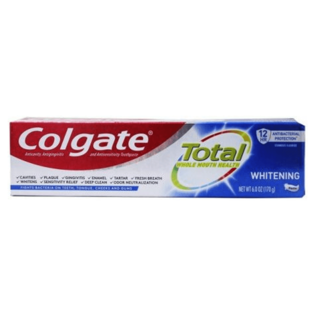 Image of Colgate Anticavity Total Whitening Toothpaste Gel 6oz