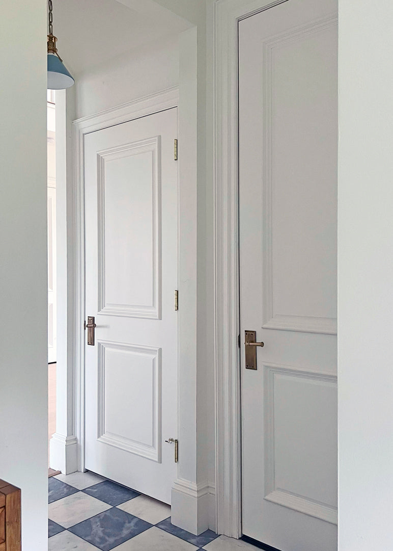 brass interior luxury door hardware white door