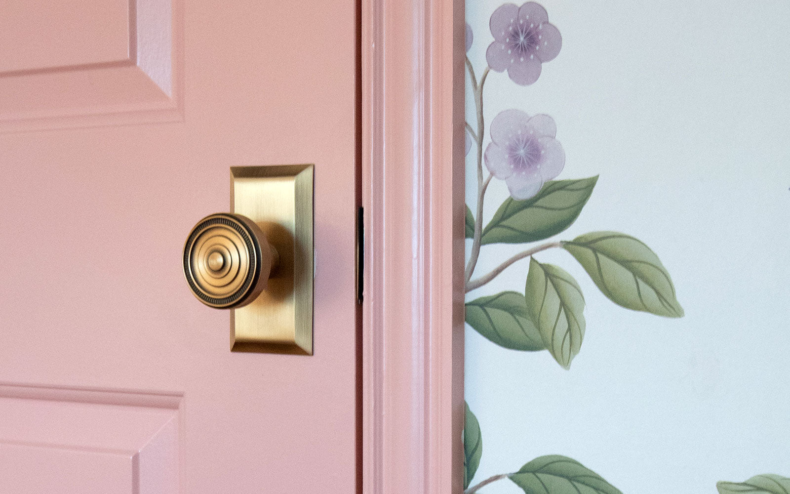luxury brass door hardware pink door grandeur hardware house of emmaline soleil fifth avenue