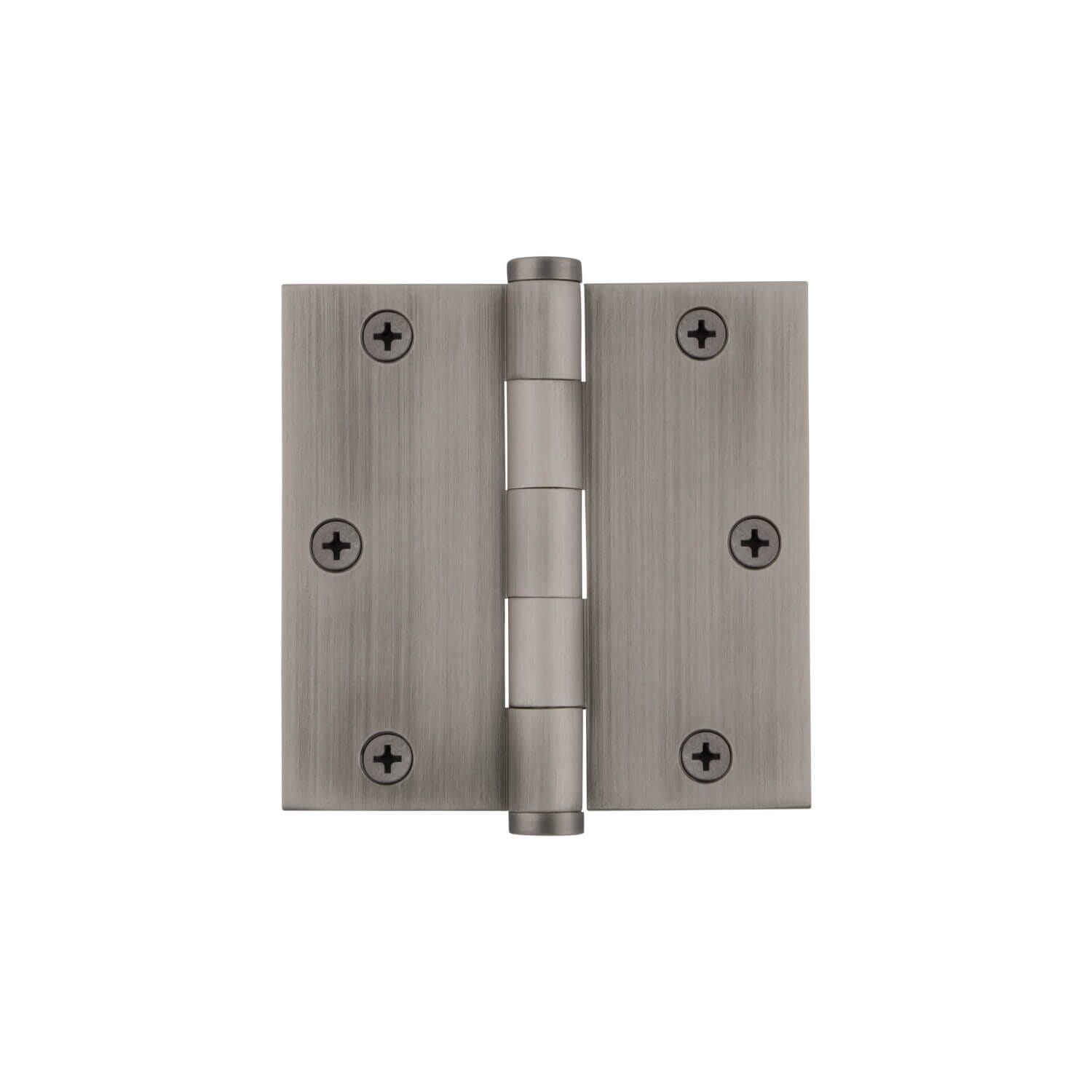 4 1/2-Inch Solid Brass Ball Bearing Door Hinge With Button Tips