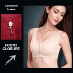 Load image into Gallery viewer, Full Coverage Wireless Lace Front Closure Bra
