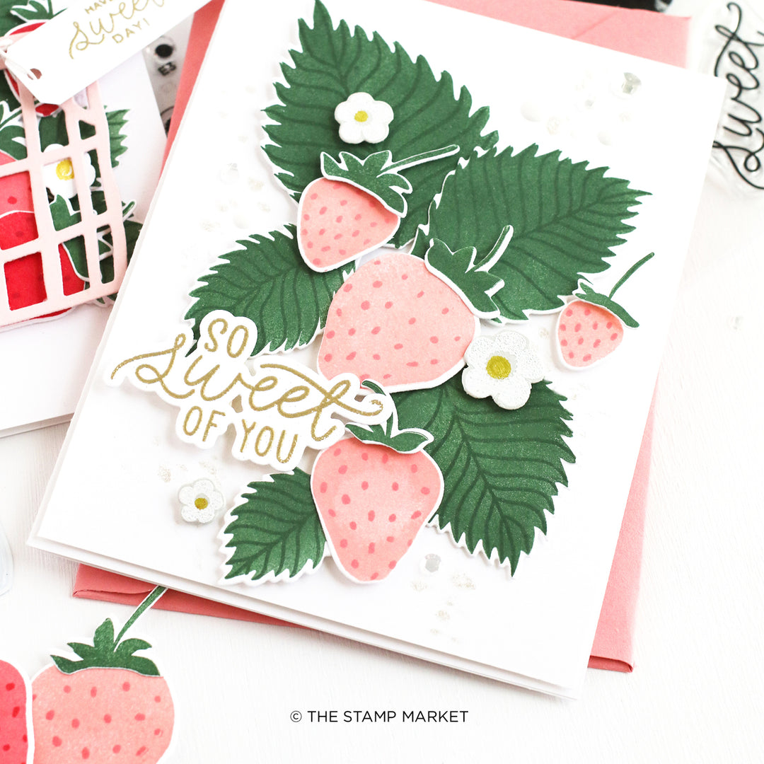Strawberry Garden Stamp