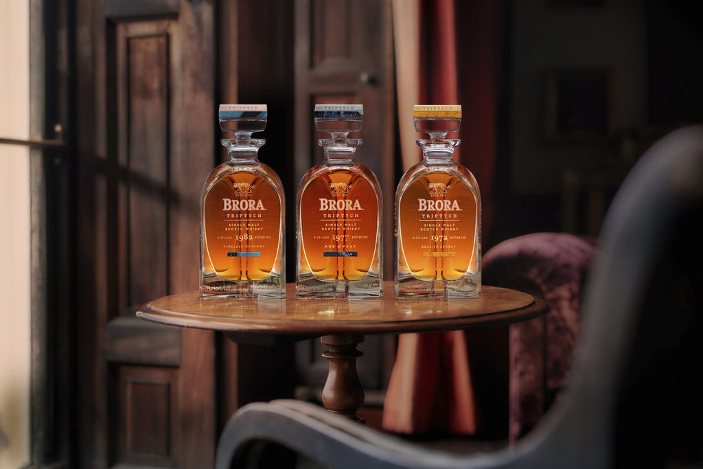 BRORA 三联画，三种历史悠久的单一麦芽苏格兰威士忌