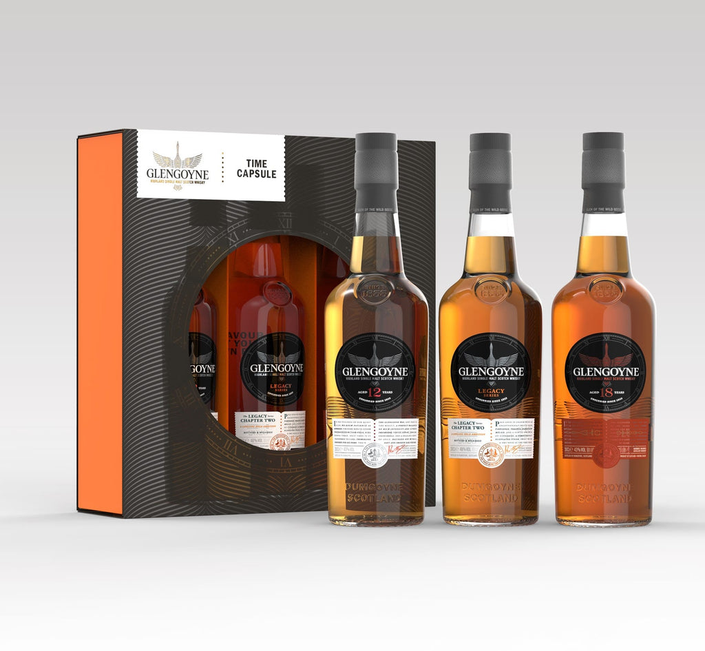 Glengoyne Time Capsule whisky tasting set Christmas gift idea