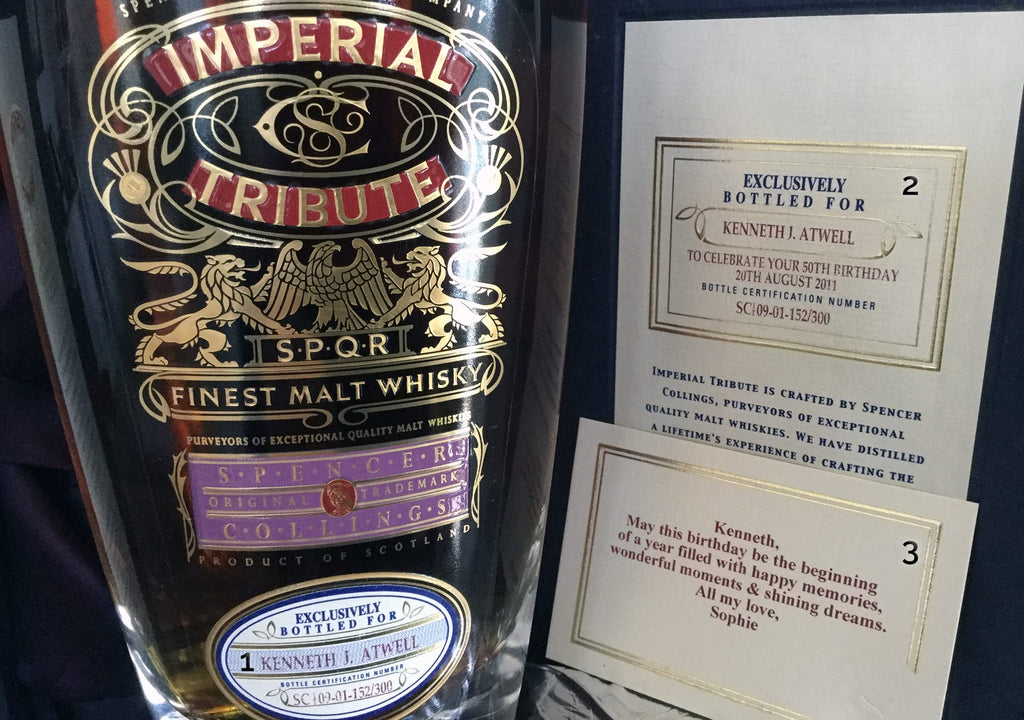 Imperial Tribute Whisky-Personalisierungsleitfaden