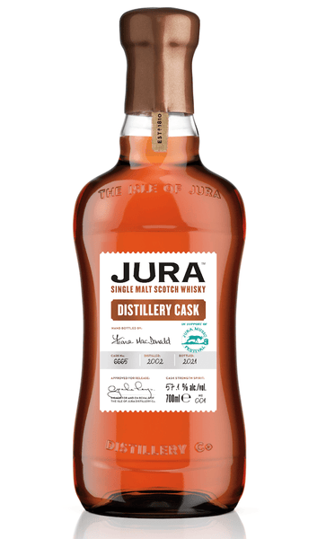 Jura's Distillery Cask Fèis Ìle Edition 2021 ist ein 18 Jahre alter Single-Cask-Ex-Sherry-Whisky, abgefüllt mit 57,1 % ABV.