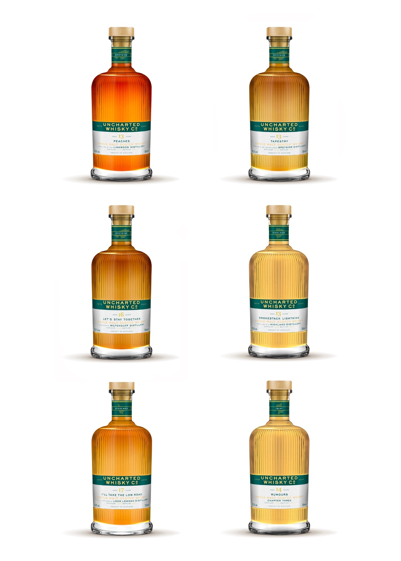 Uncharted Whisky, Tasting Set, 6 x 30ml Drams