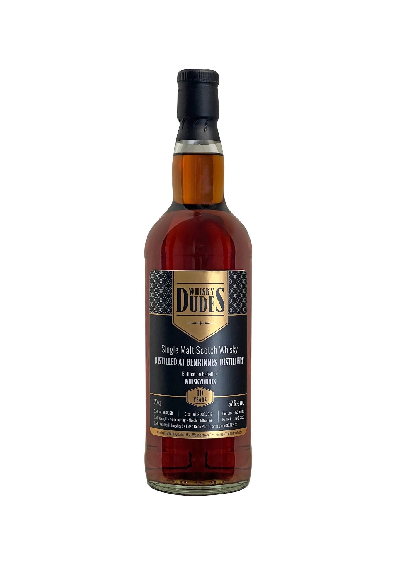 WhiskyDudes Benrinnes 10 Year Old Ruby Port Quarter Cask