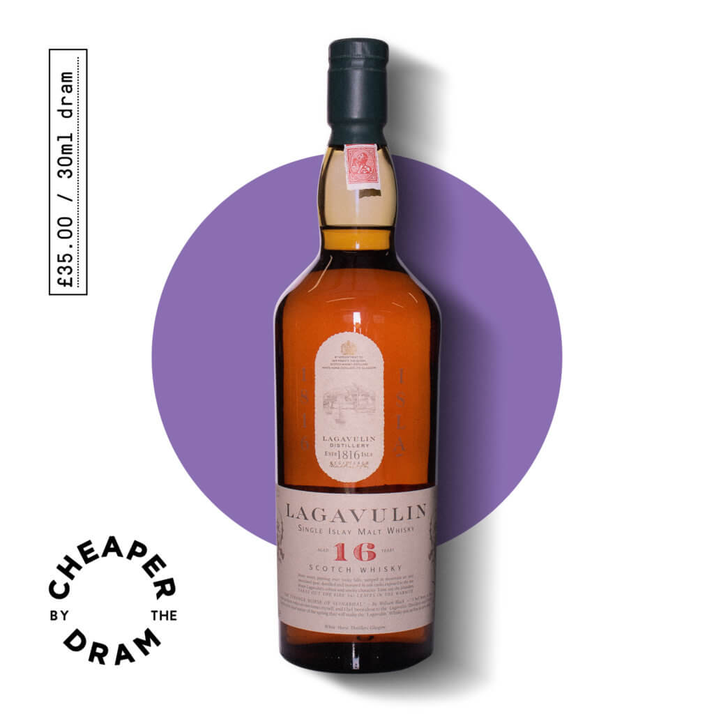 Lagavulin 16 year old Single Malt Scotch Whisky from 1988 (30ml dram)