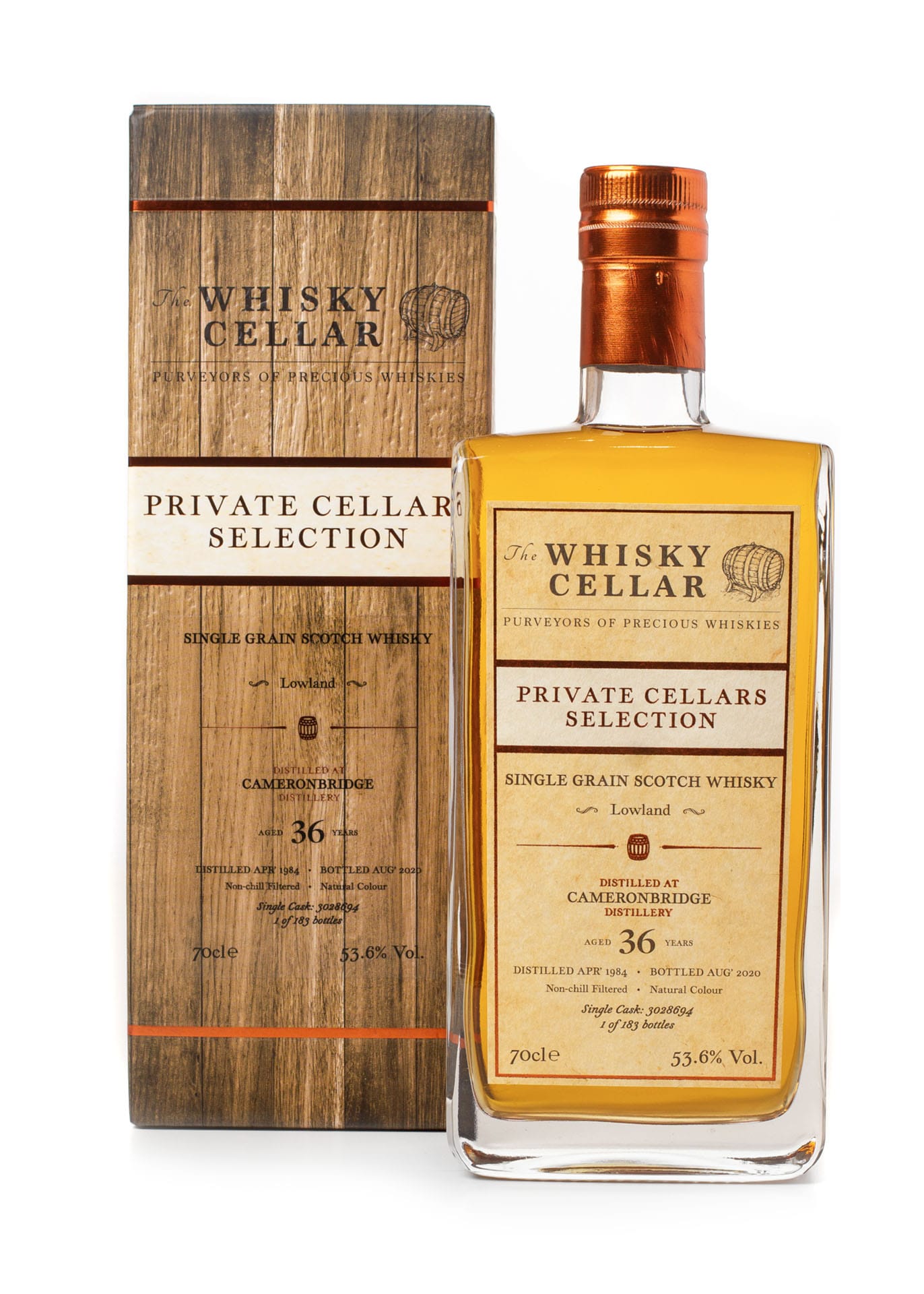 The Whisky Cellar: Cameronbridge 36 Year Old Single Grain Scotch