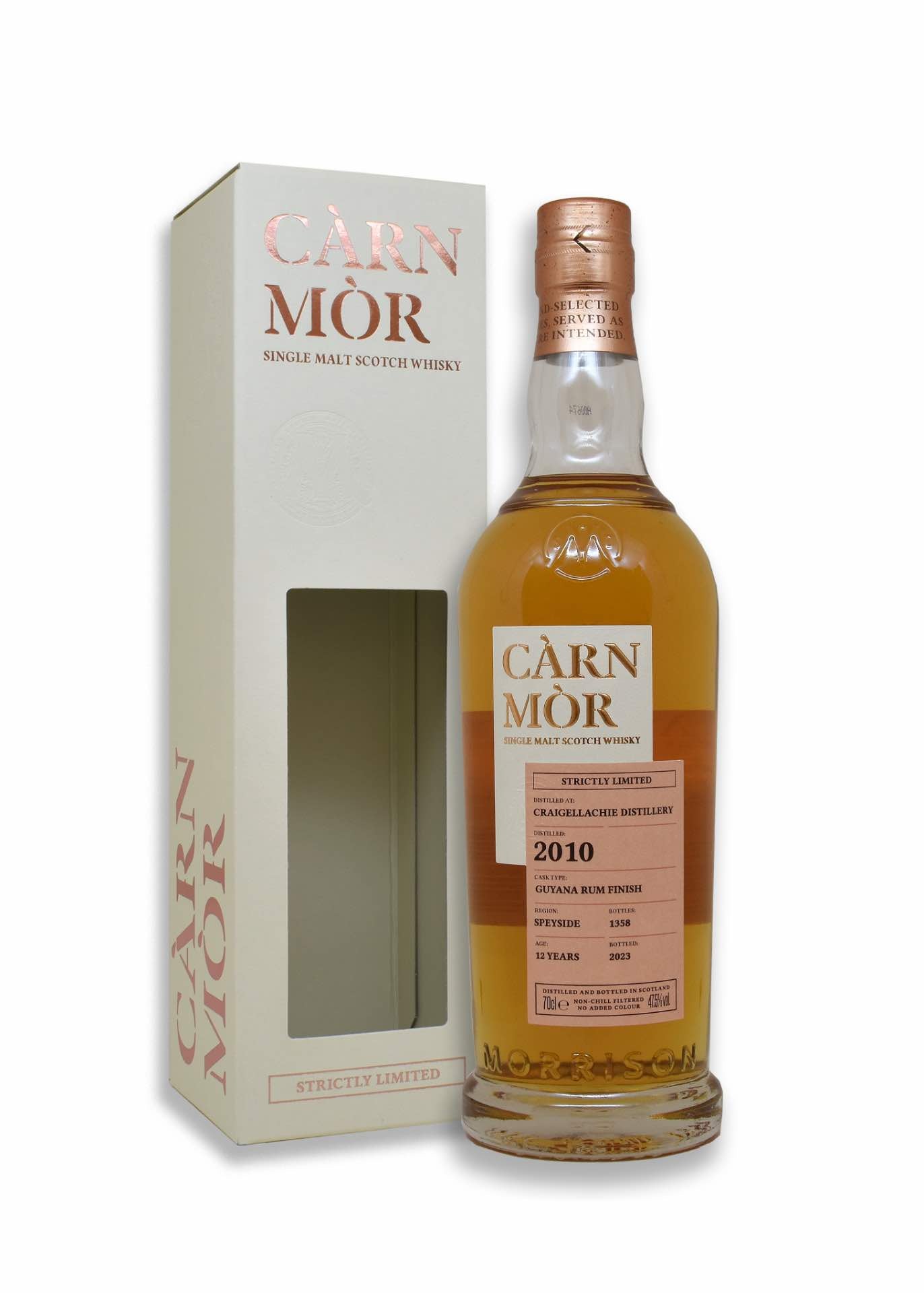 Càrn Mòr Craigellachie 2010 Guyana Rum Finish