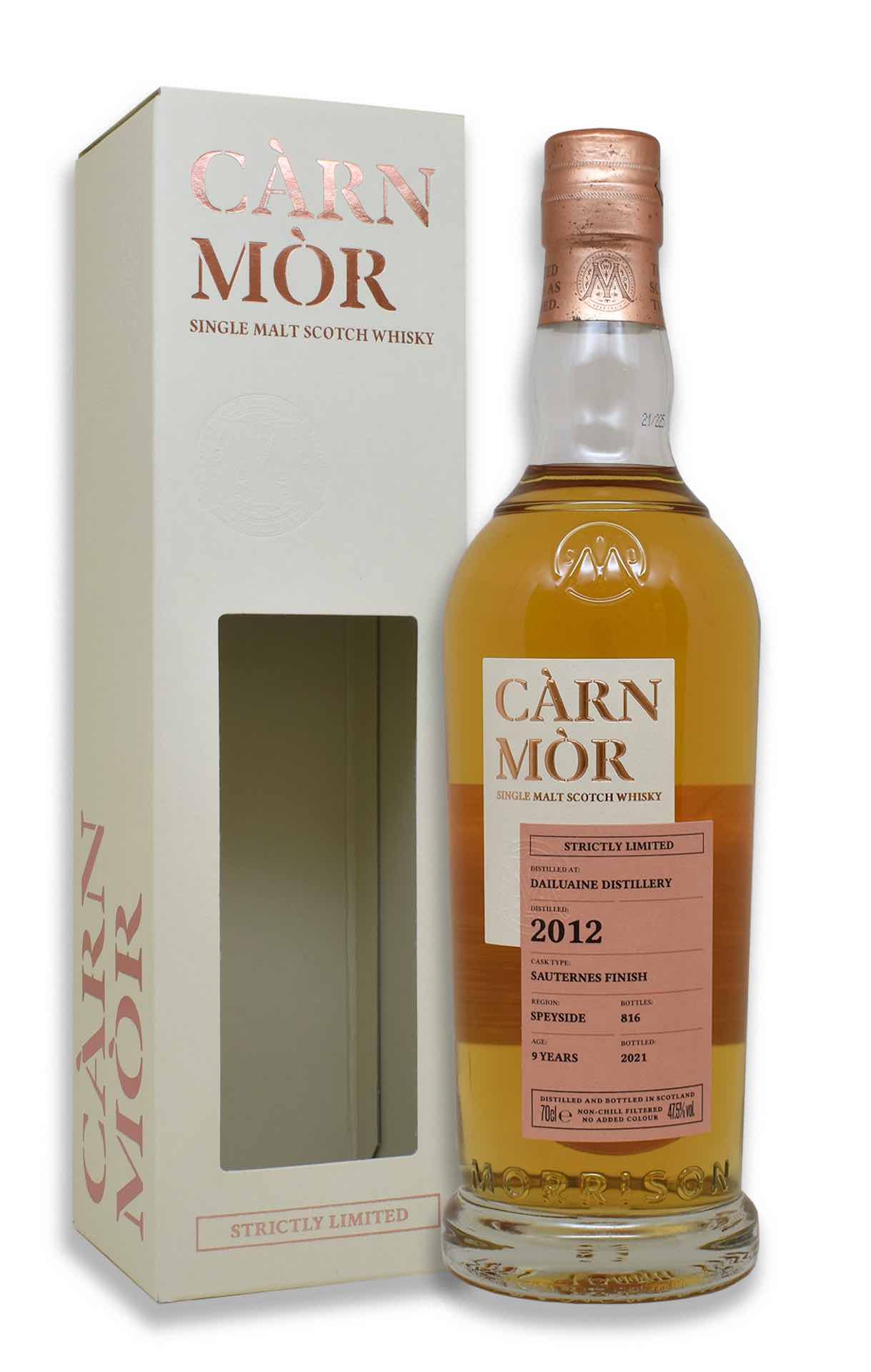 Càrn Mòr Dailuaine 2012 Sauternes Finish