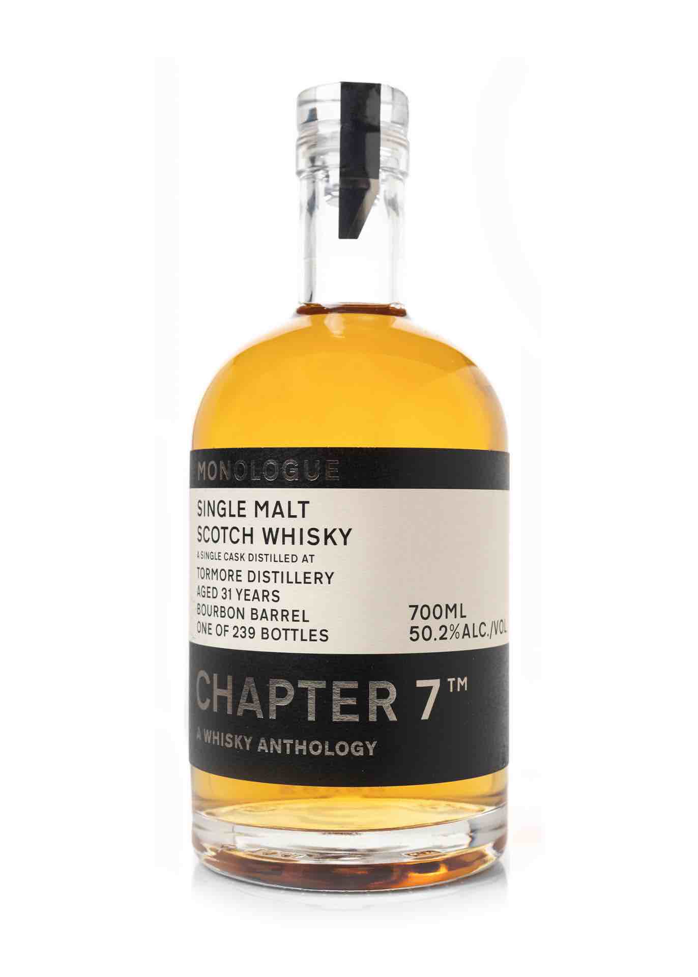 Chapter 7 Whisky: Monologue Tormore 31 Year Old Single Malt Scotch