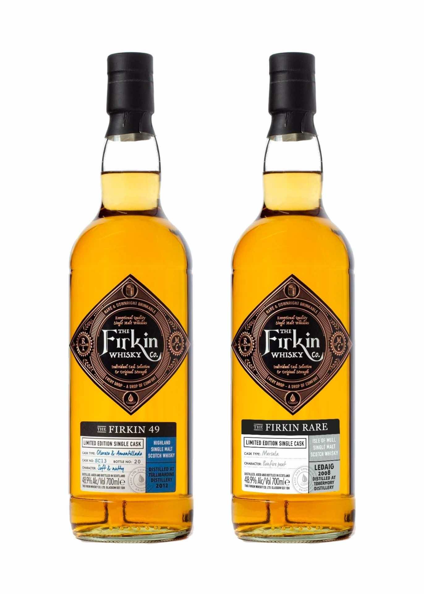 Firkin Whisky Twins: Tullibardine Double Sherry Cask and Ledaig 2008 Marsala Cask