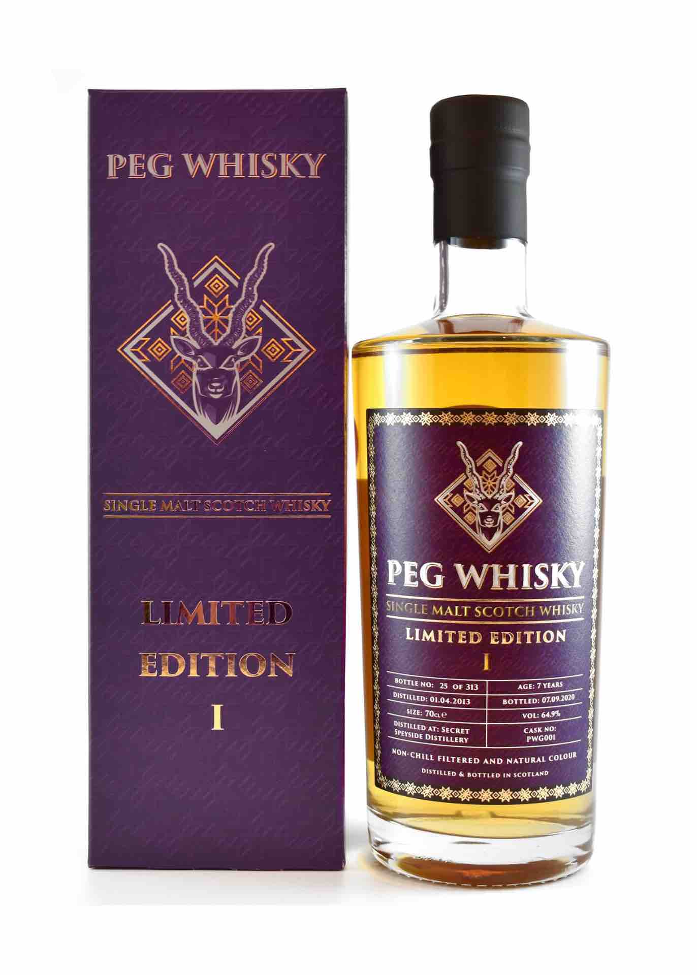 Peg Whisky Limited Edition I, Secret Speyside 7 Year Old