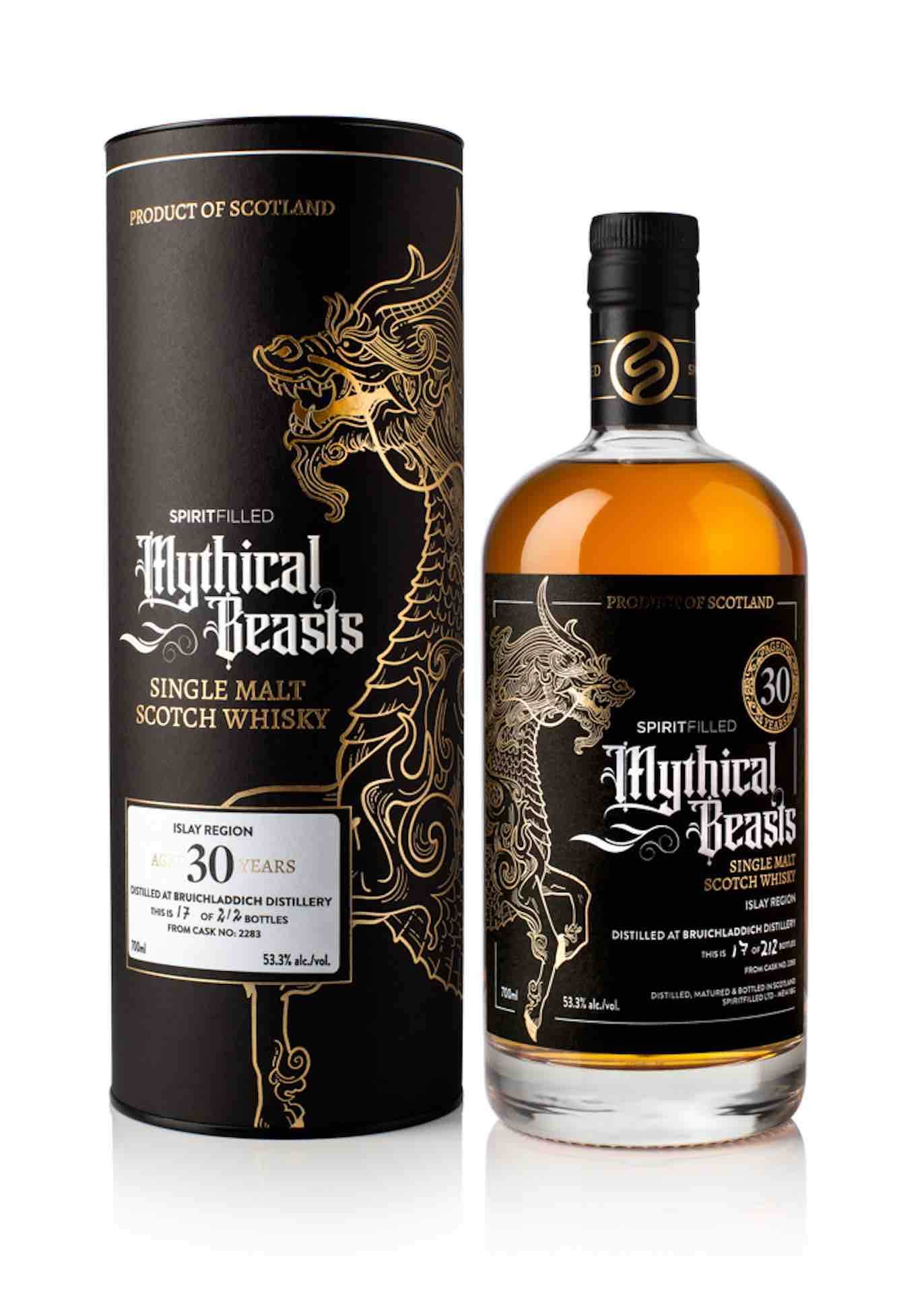 Spiritfilled Mythical Beasts Bruichladdich 30 Year Old