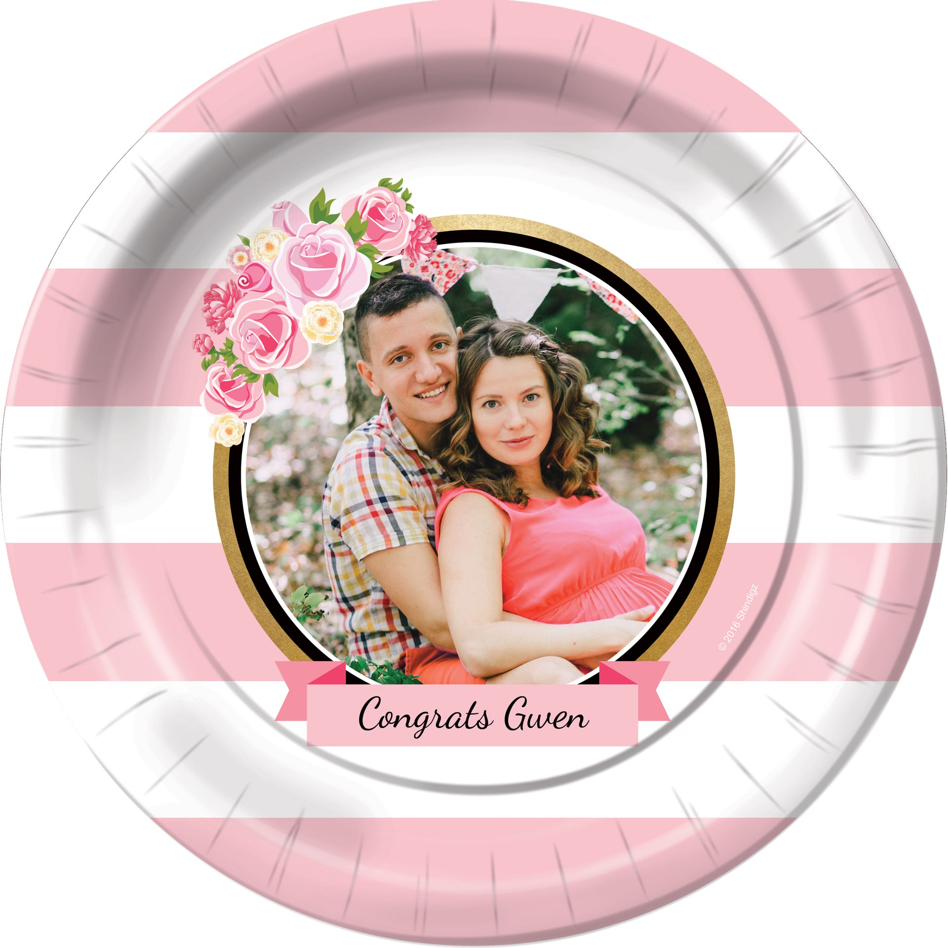 Bonjour Bebe Personalized Dessert Plates