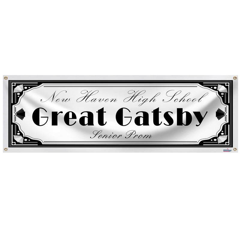 prom in great gatsby font