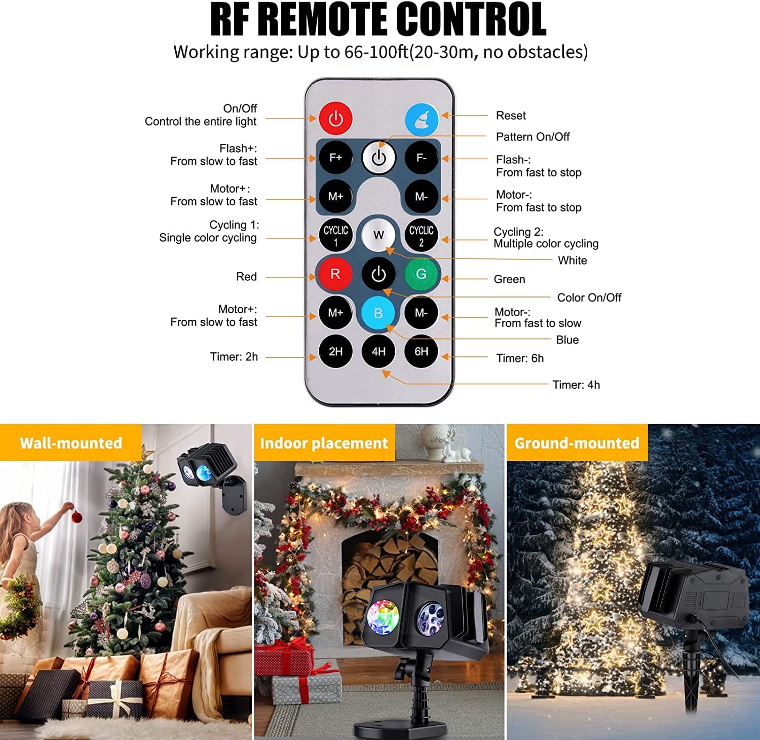 led projector christmas lights