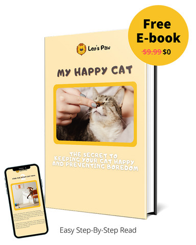 Leo's Paw Mini-Schlappfisch-Katzenspielzeug, kostenloses E-Book beim Kauf