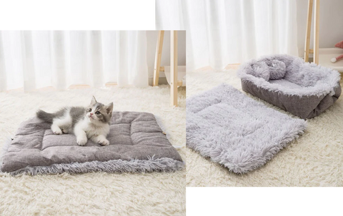 Leo's Paw - 2-in-1 soothing cat bed, reversible firm pad, cat nest