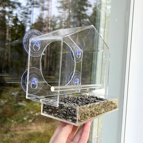 Window Bird Feeder - Real Life Cat TV – Leos paw