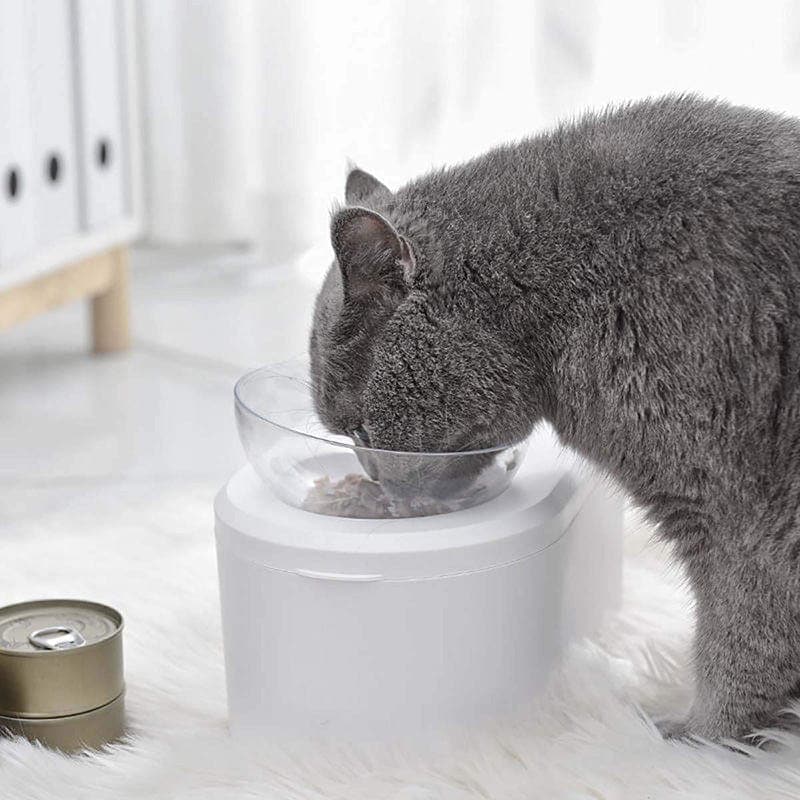 Leos paw Copy of Anti-Vomiting Orthopedic Cat Bowl with Storage (New release)