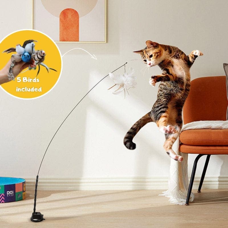 Image of Interactive Bird Simulation Cat Toy Set | Leo's Paw