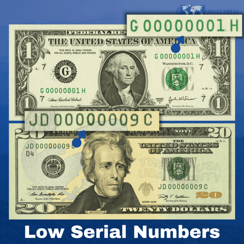 twenty dollar bill serial number lookup value