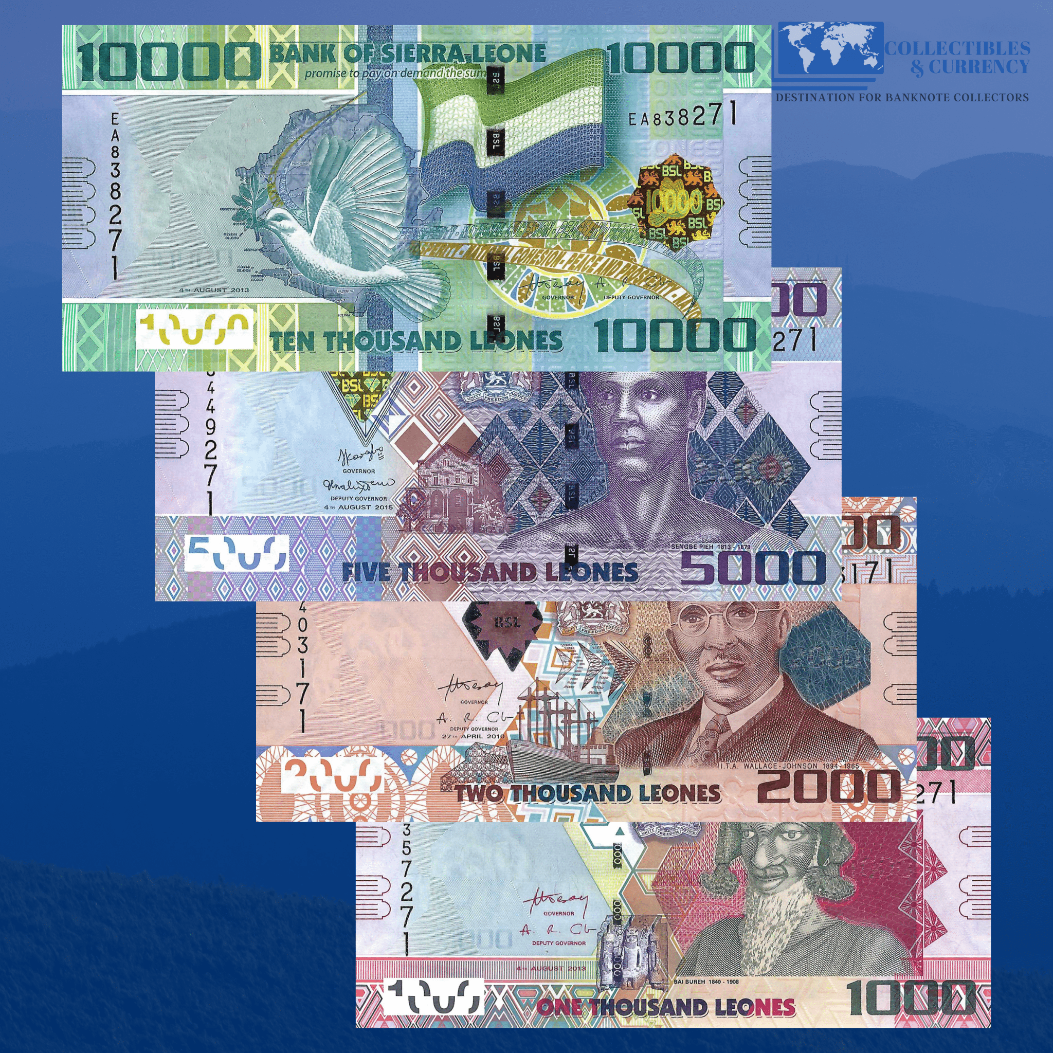 Sierra Leone Leones Currency And Banknotes For Sale | Collectibles &  Currency