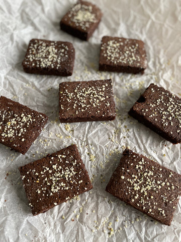 together hemp box and board chocolate protein brownies