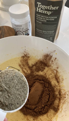 cacao hemp protein brownie recipe directions