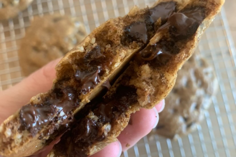 vegan hemp almond butter cookies